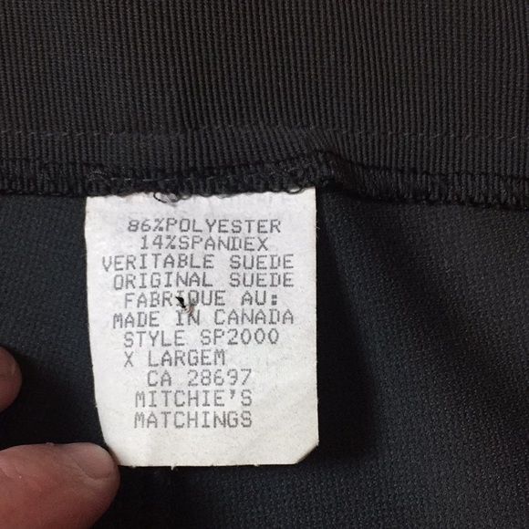 Vintage straight-leg suede jeans - Picture 7 of 8